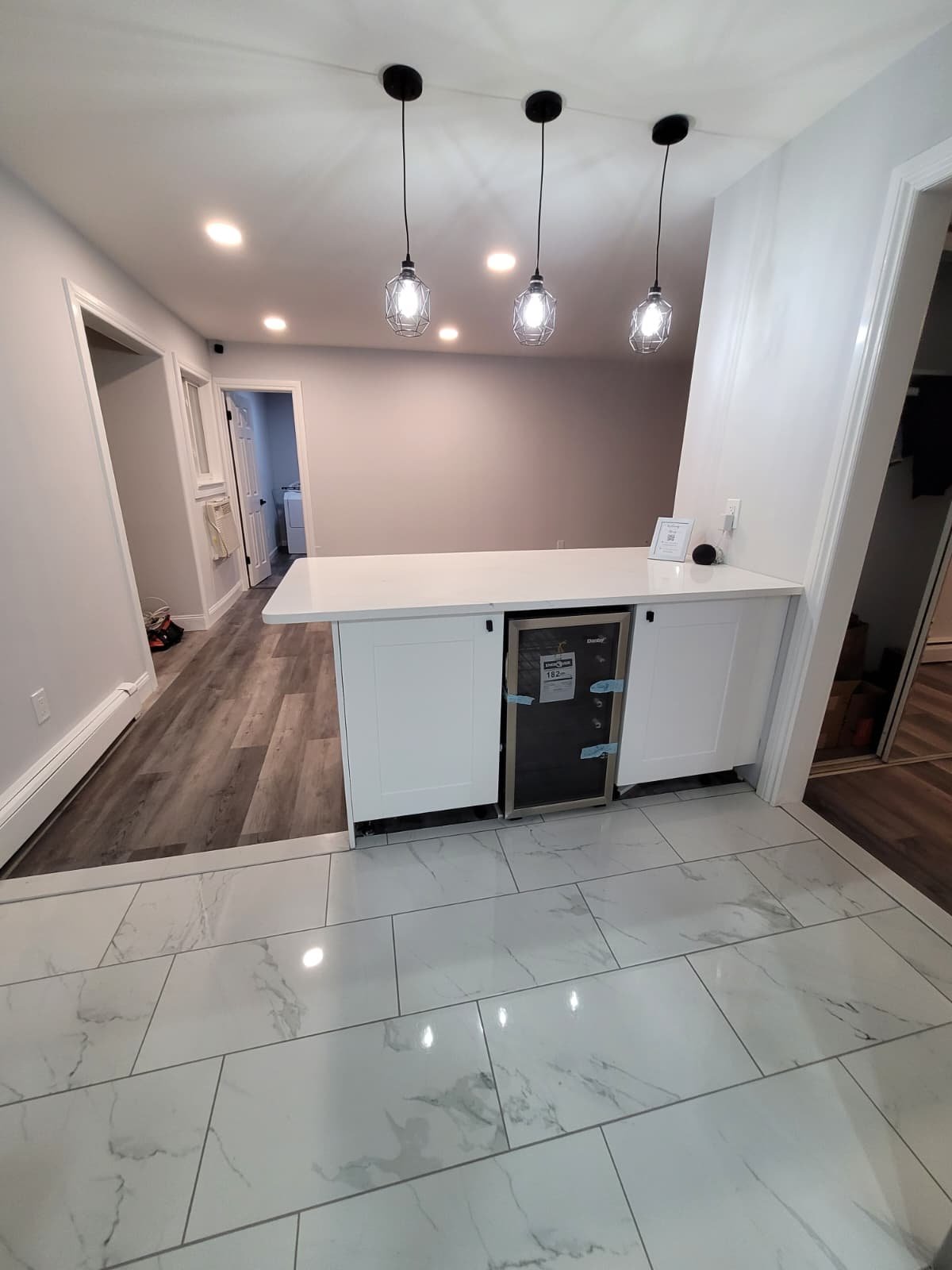 Luxury vinyl flooring with moisture and noise control