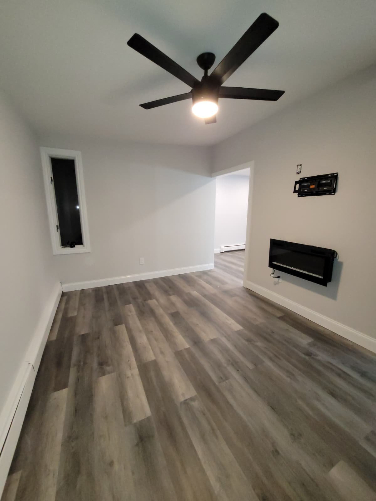 Interior painting, molding, doors, and updated electrical fixtures